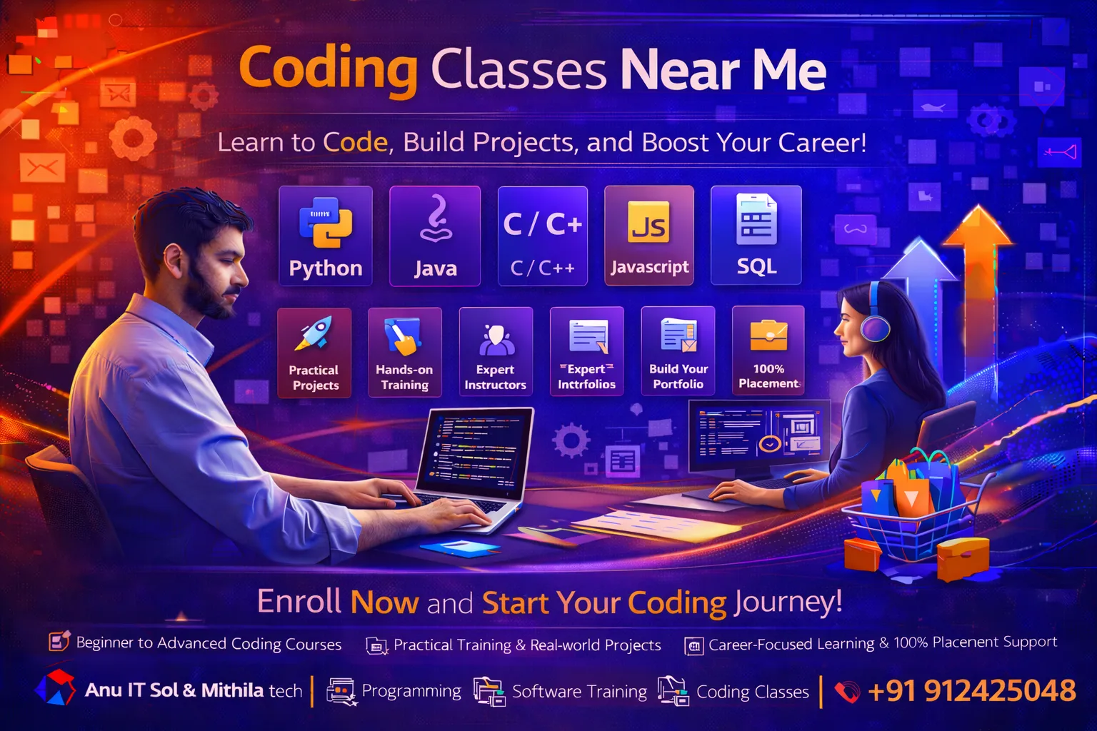 Best Coding & Programming Classes Near Me | Online Training Available