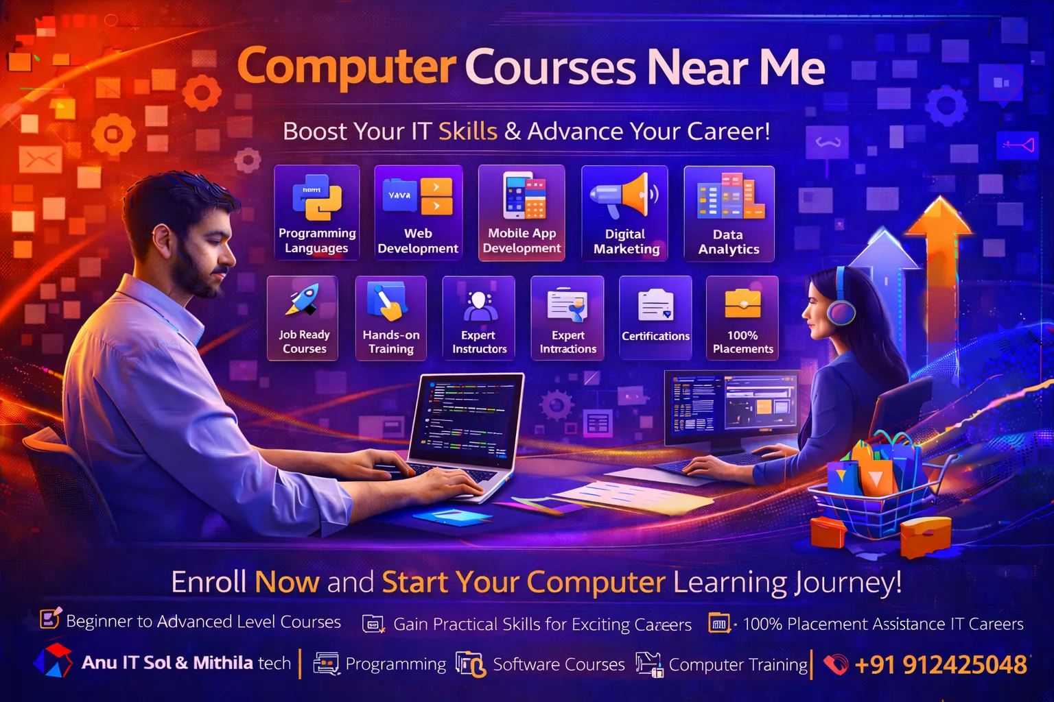 Best Computer Courses Near Me | Learn Skills Locally & Online