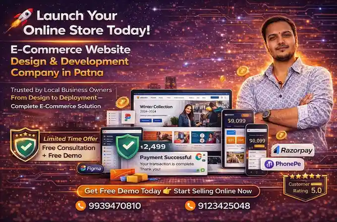 E-Commerce Website Design & Development Company in Patna - Top Web Agency
