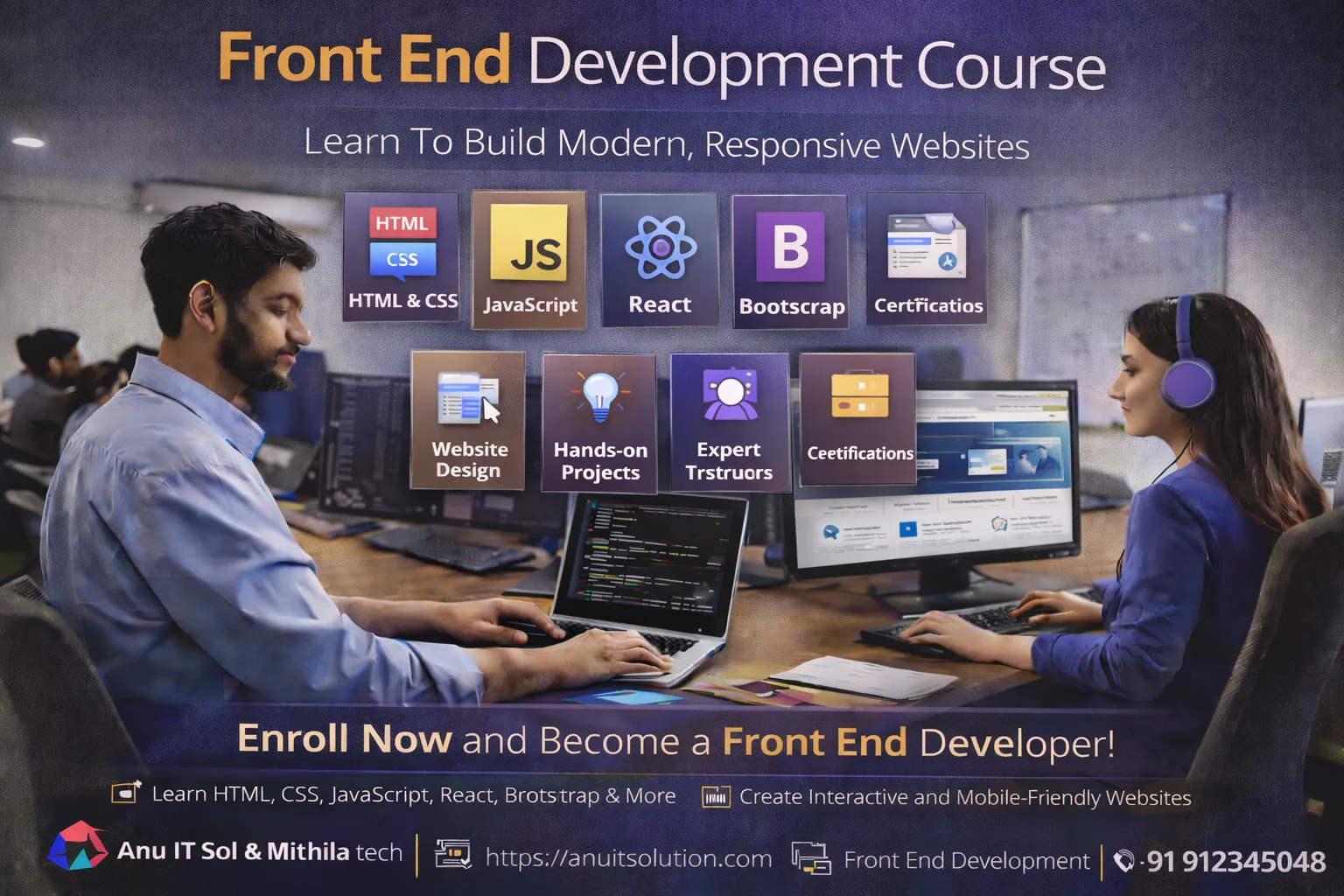 Front End Development Course — HTML CSS JavaScript Training (Patna)