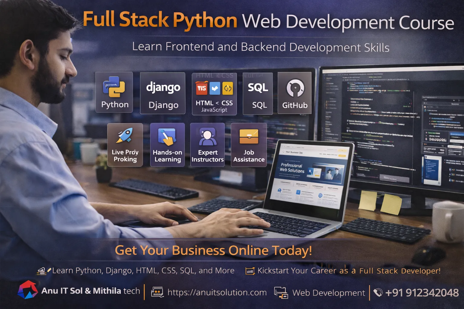 Full-Stack Python Web Development Course in Patna | Learn & Grow