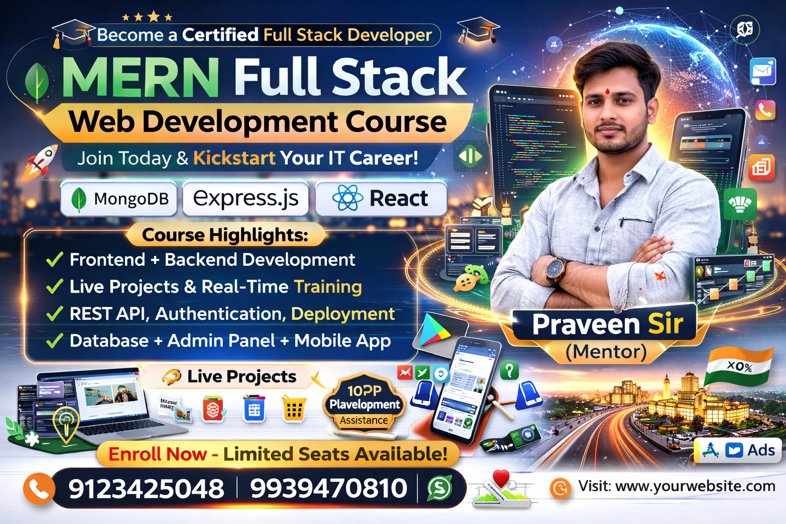 Website design of ngo, ecommerce, school, college, clinic, hostel and hotel 