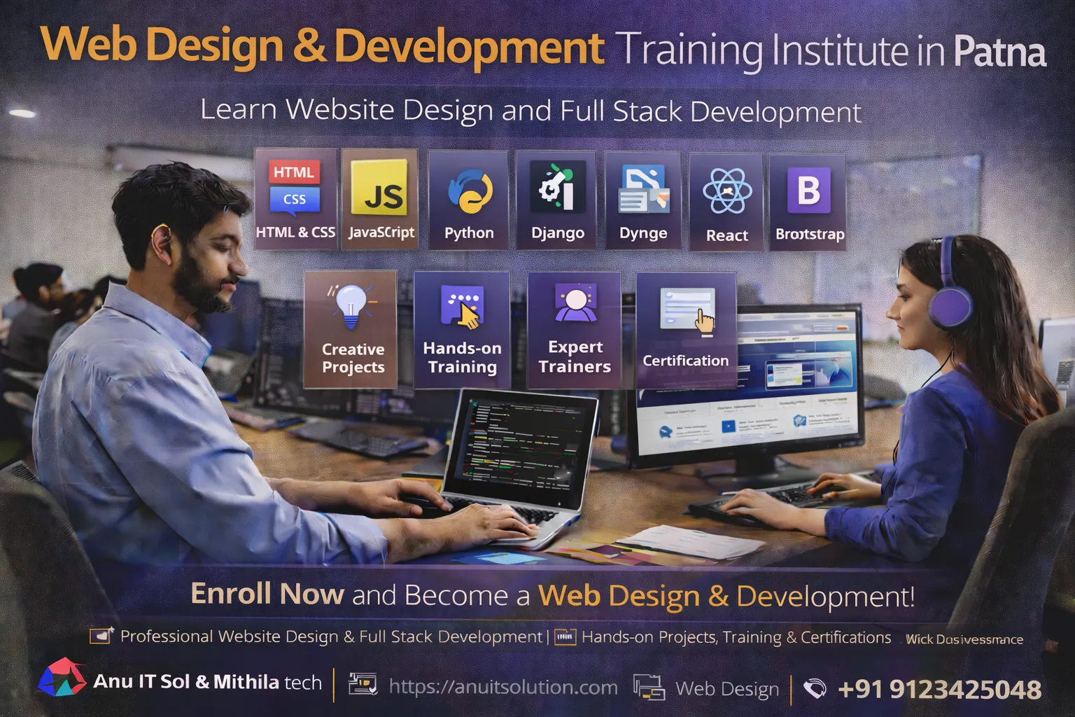 Web Design Development Training Institute in Patna